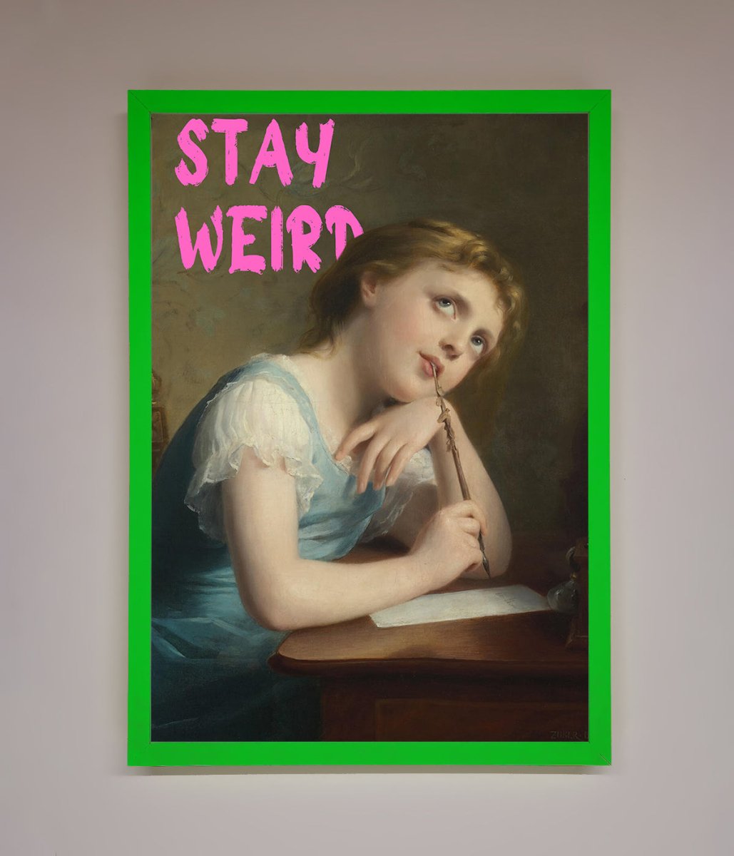 Stay Weird Framed Print-8