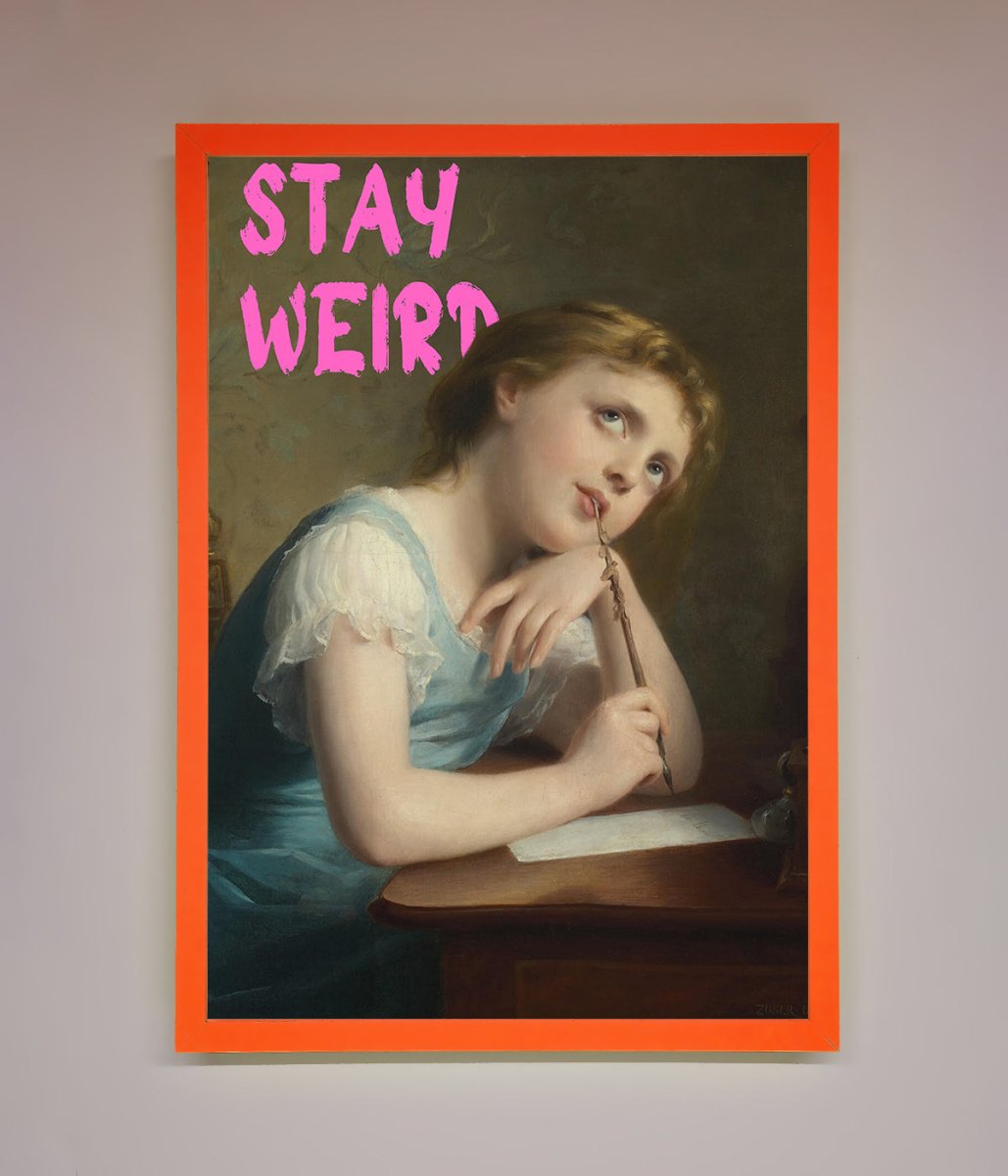 Stay Weird Framed Print-6