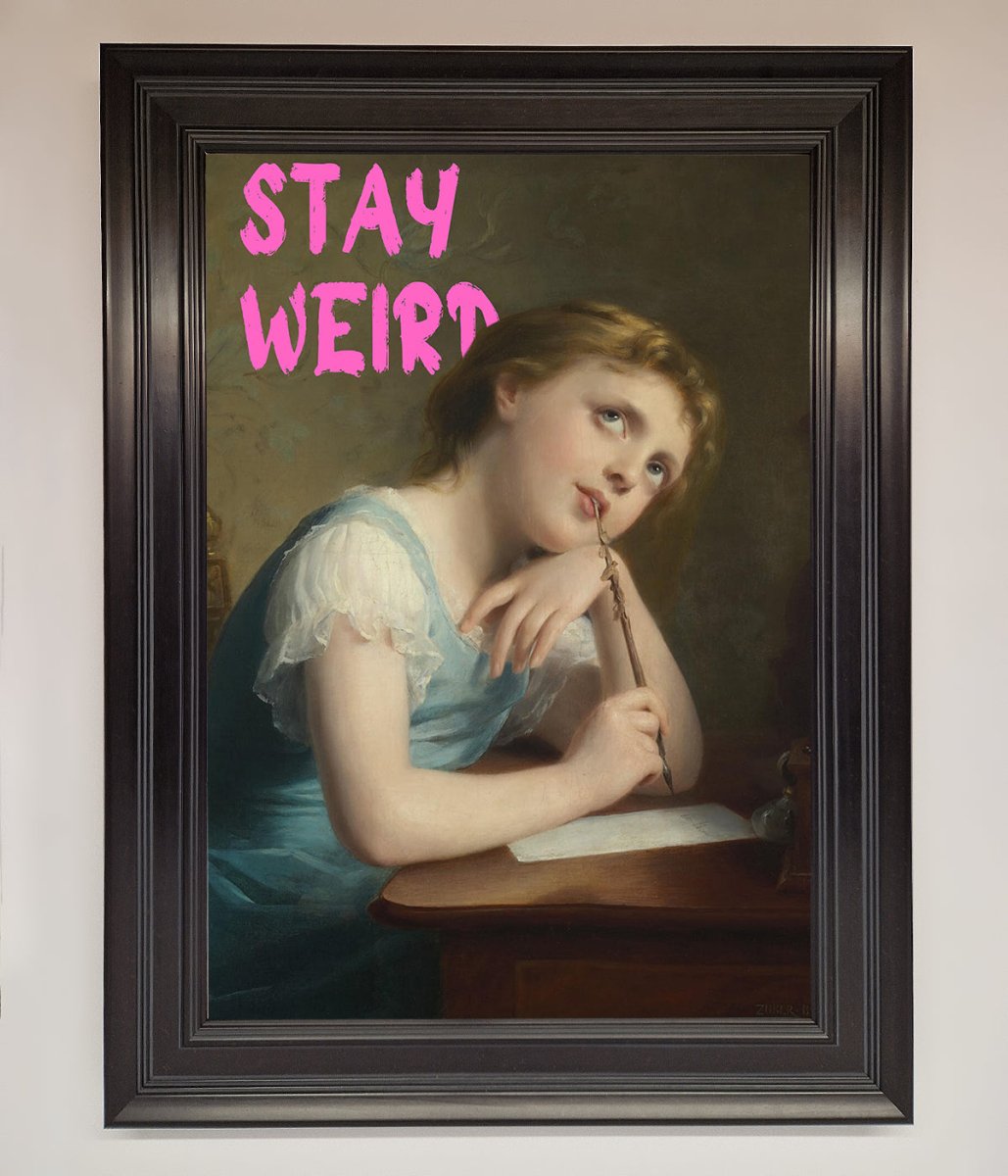 Stay Weird Framed Print-15