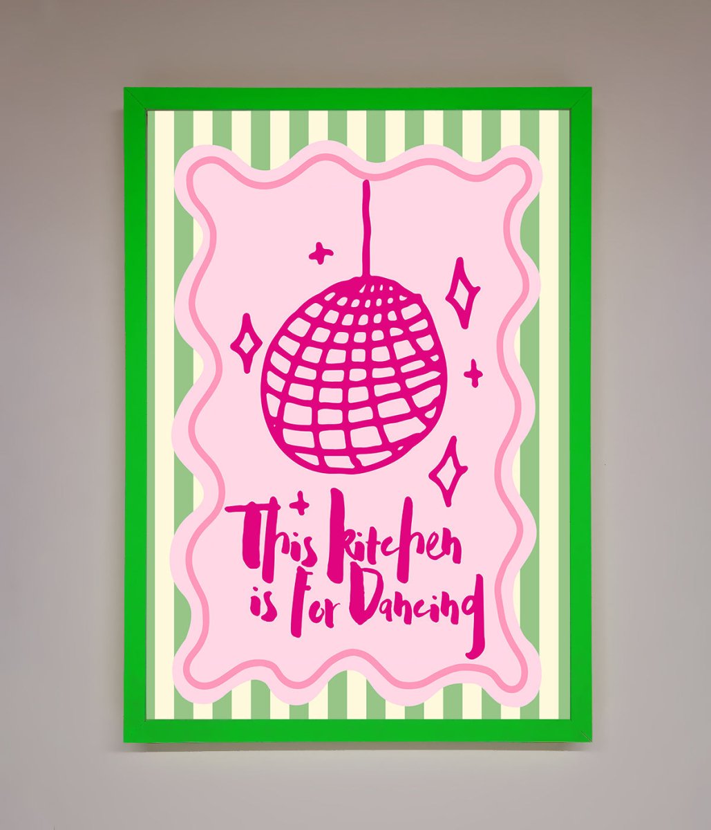 This Kitchen Is For Dancing Framed Wall Art-0