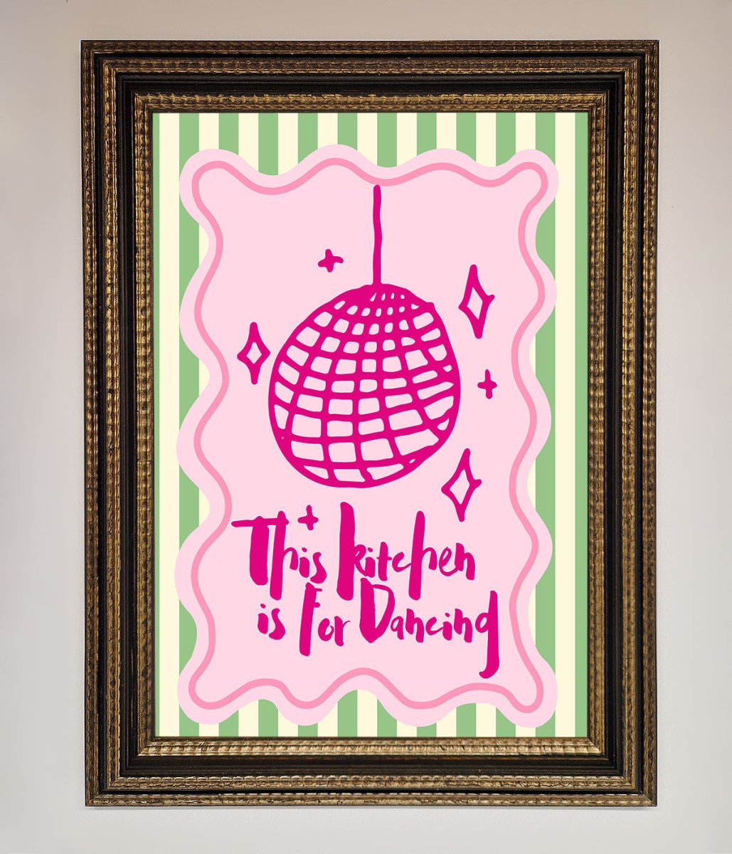 This Kitchen Is For Dancing Framed Wall Art-18