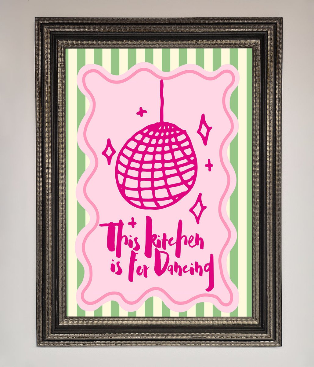 This Kitchen Is For Dancing Framed Wall Art-17