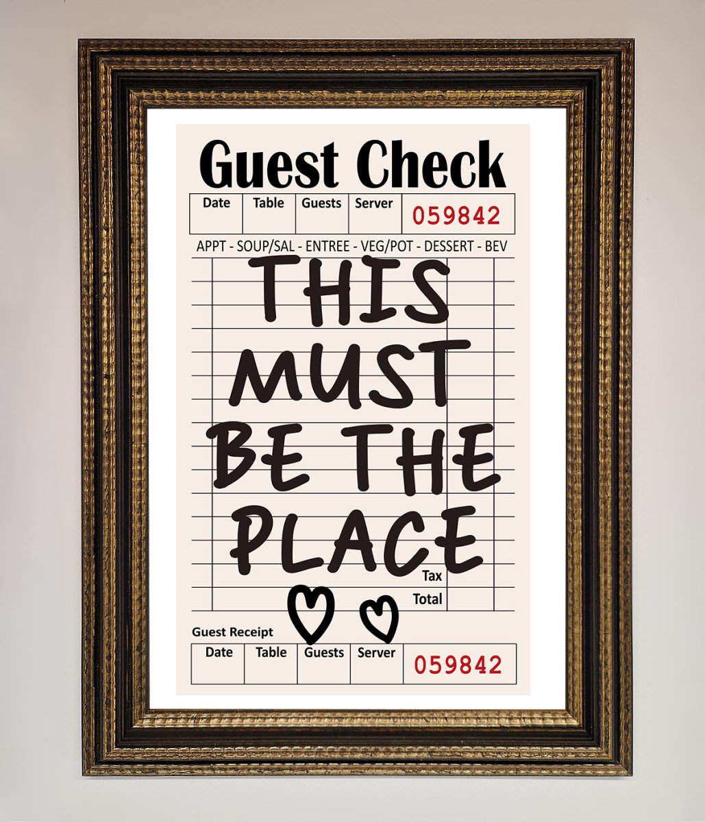 This Must Be The Place Beige Framed Wall Art-11