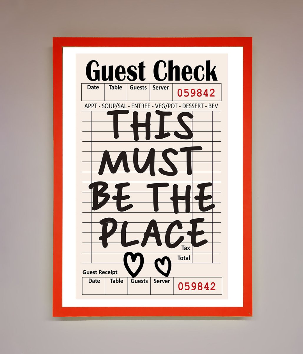 This Must Be The Place Beige Framed Wall Art-7
