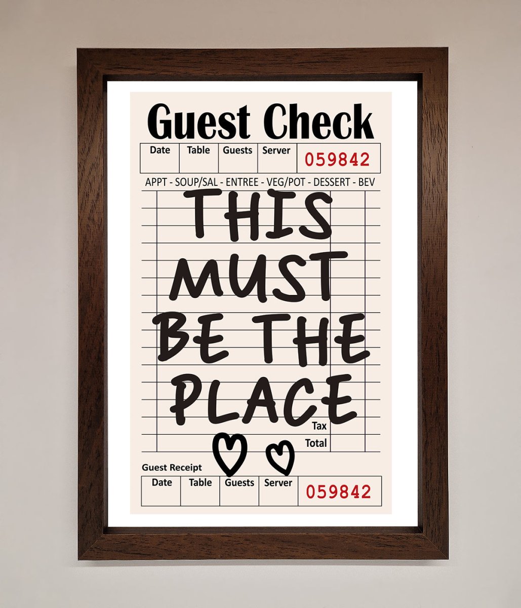 This Must Be The Place Beige Framed Wall Art-18