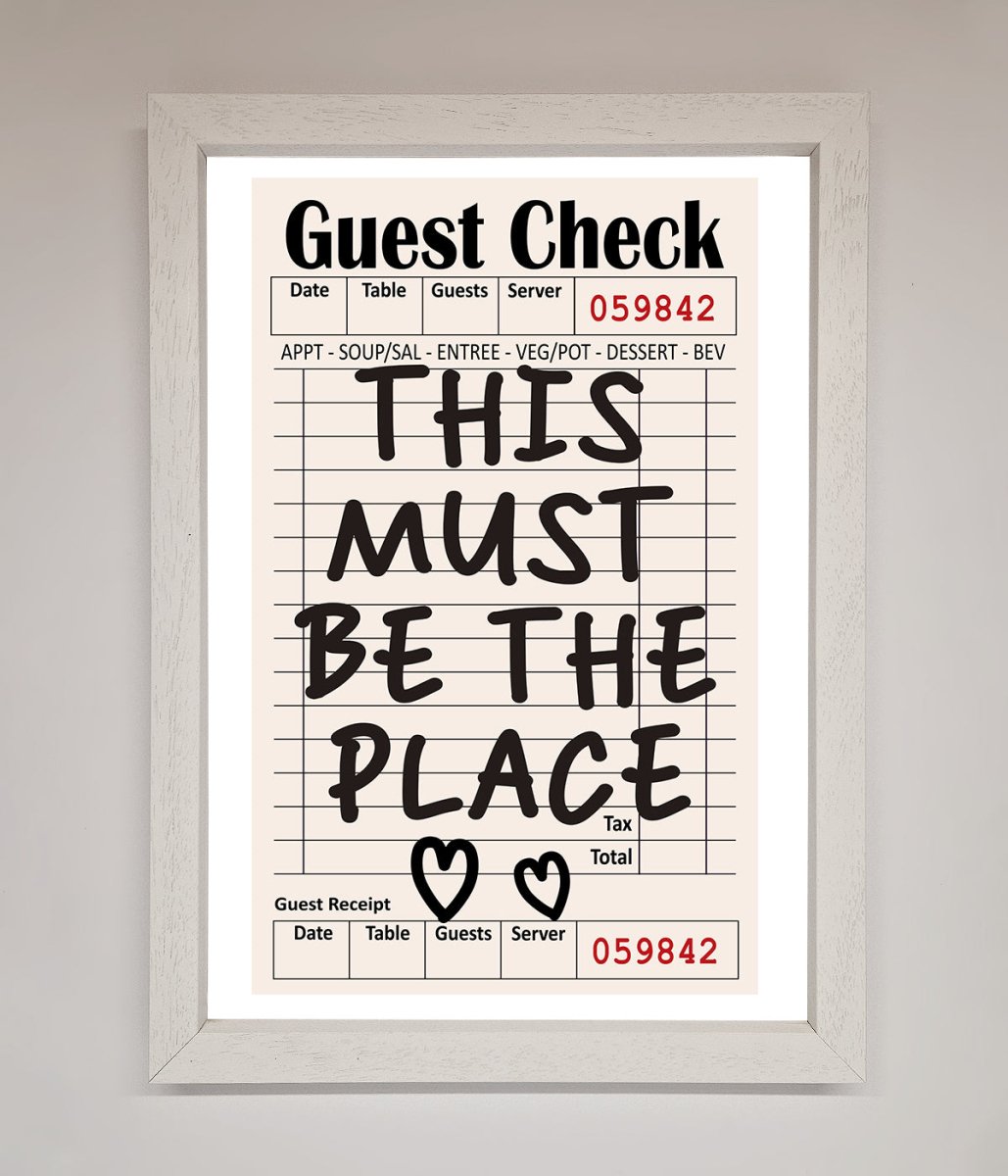 This Must Be The Place Beige Framed Wall Art-2