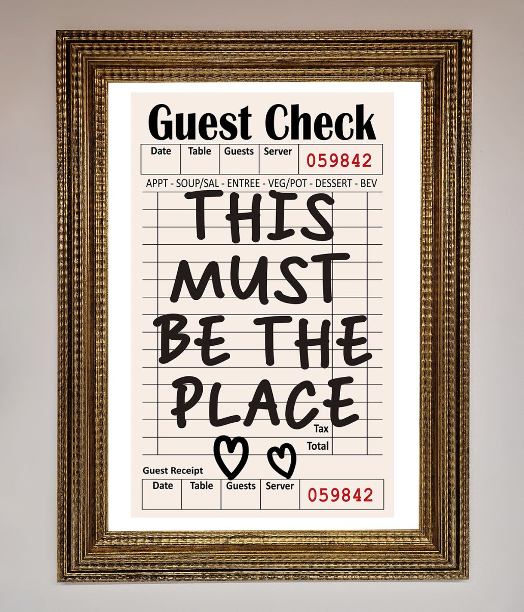 This Must Be The Place Beige Framed Wall Art-9