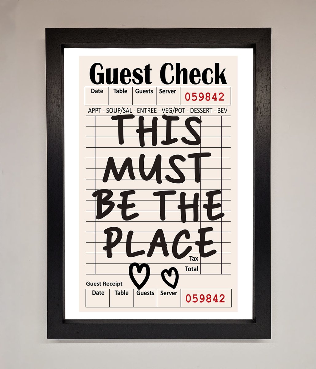 This Must Be The Place Beige Framed Wall Art-1