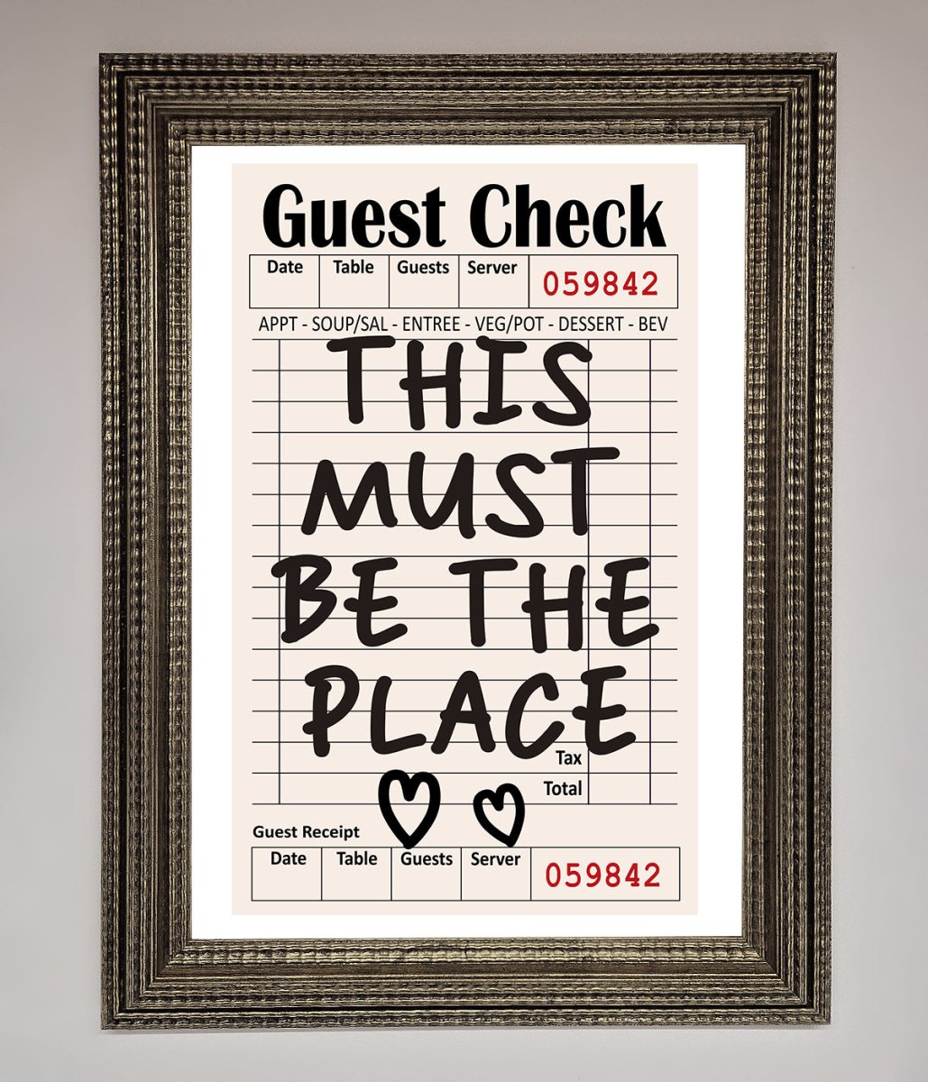 This Must Be The Place Beige Framed Wall Art-10