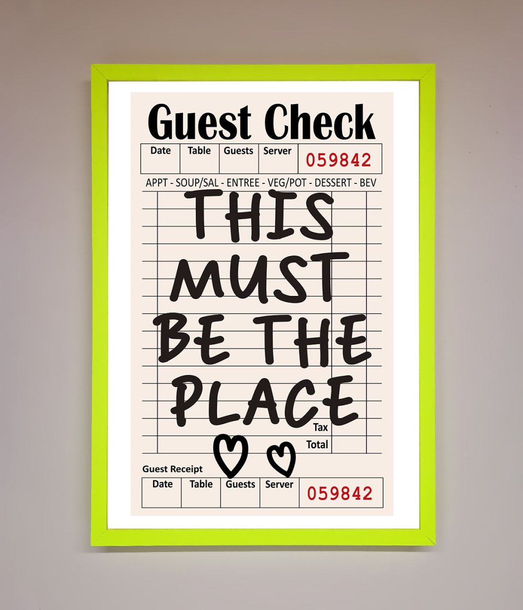 This Must Be The Place Beige Framed Wall Art-0