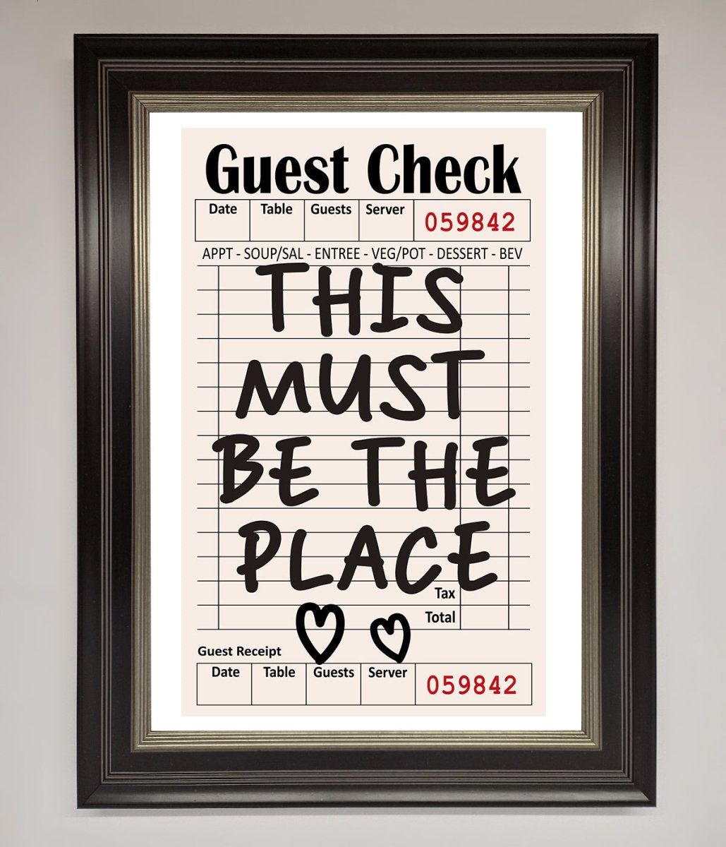 This Must Be The Place Beige Framed Wall Art-16