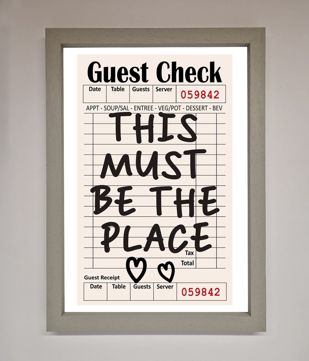 This Must Be The Place Beige Framed Wall Art-3