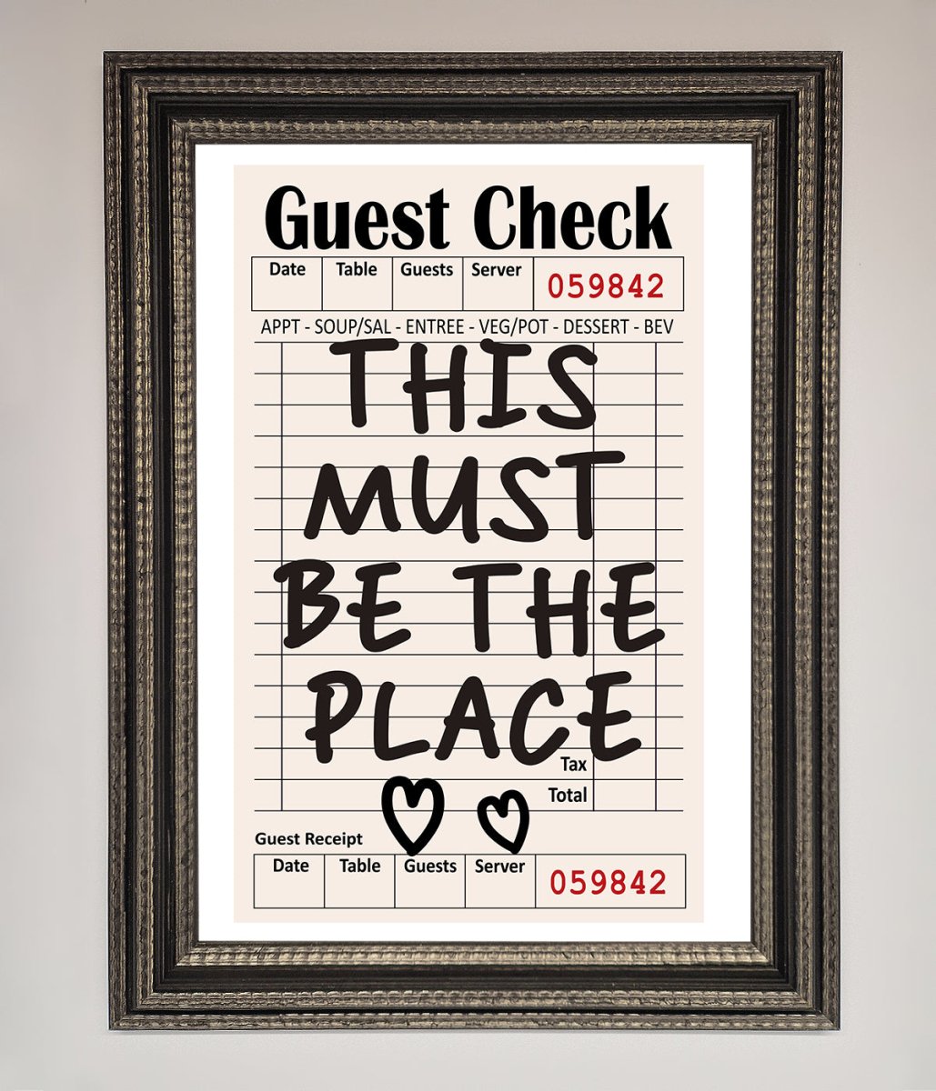 This Must Be The Place Beige Framed Wall Art-13