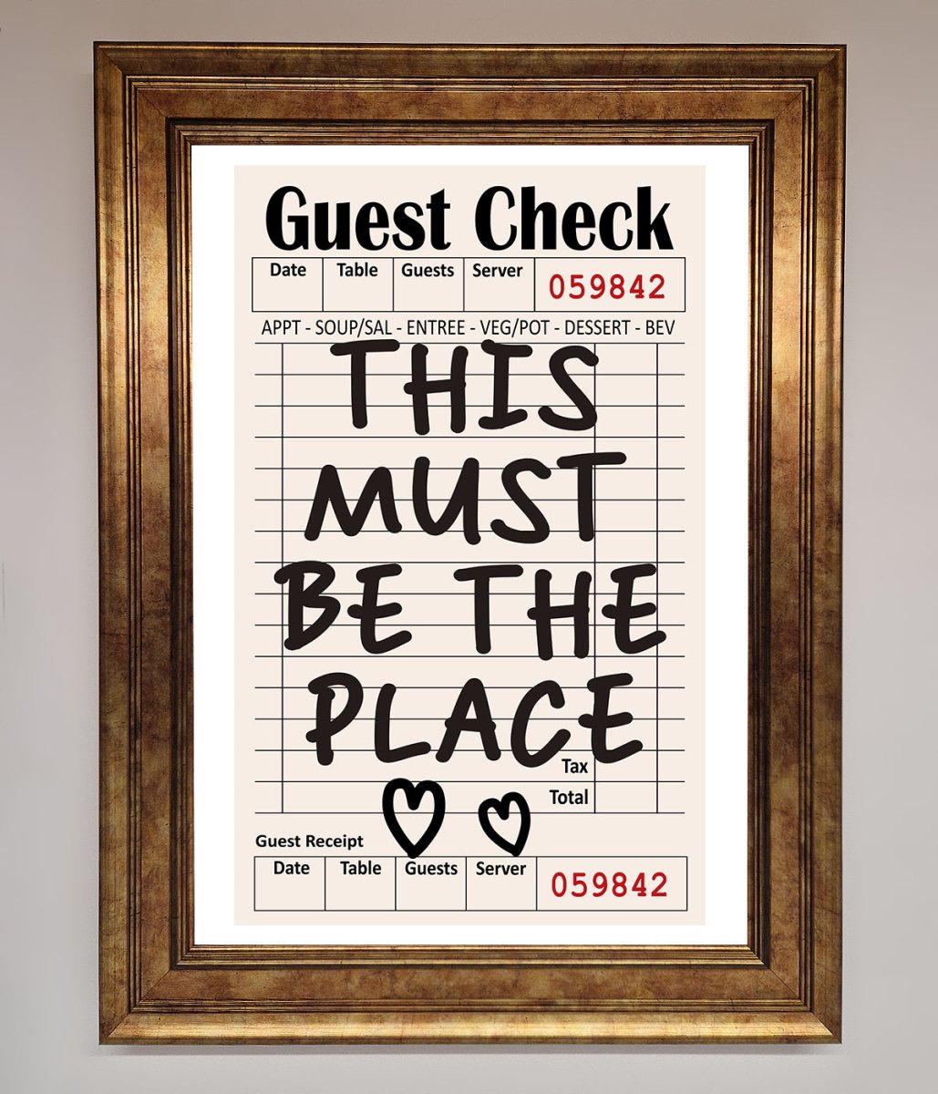 This Must Be The Place Beige Framed Wall Art-12