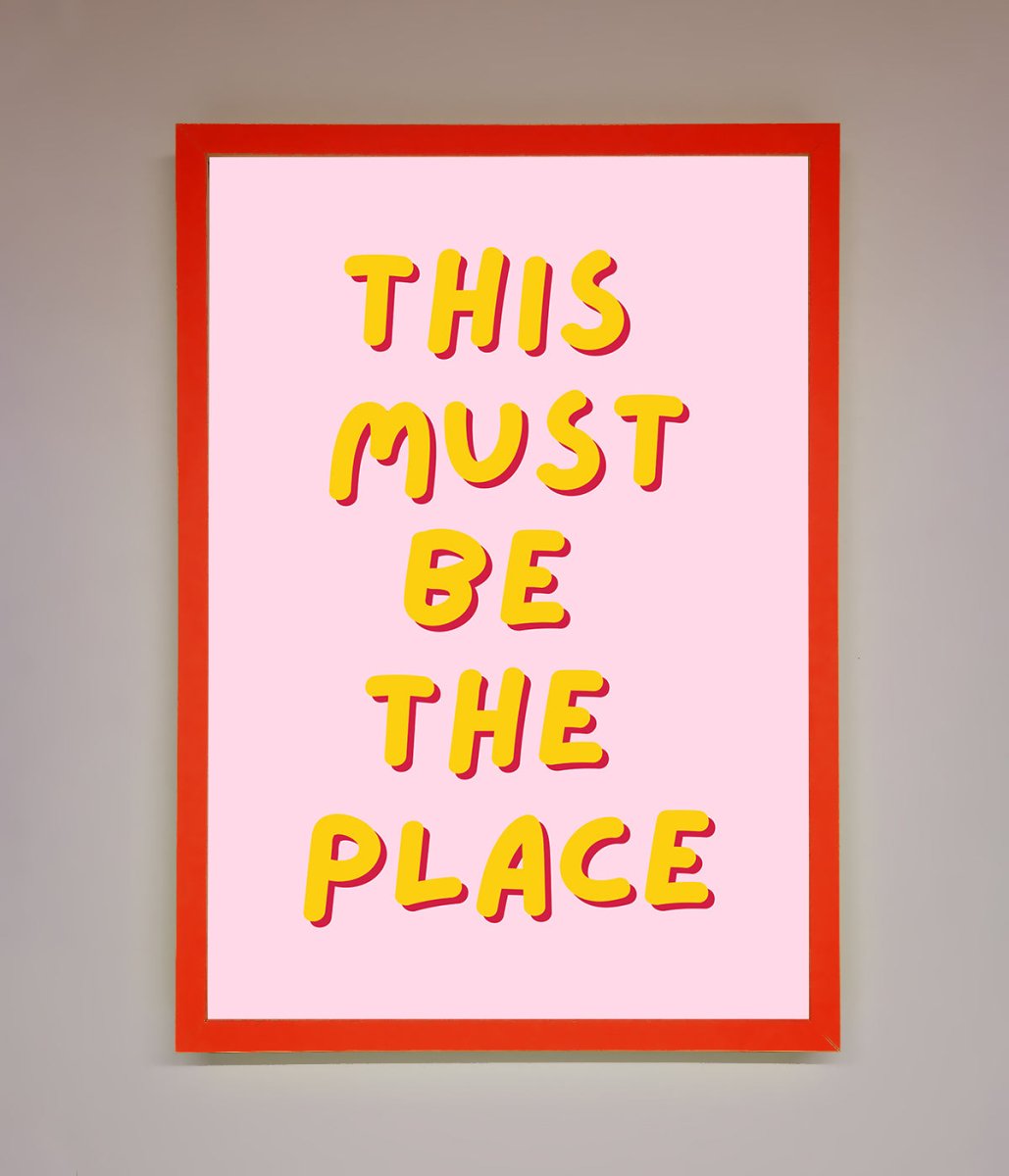 This Must Be The Place Framed Wall Art-0