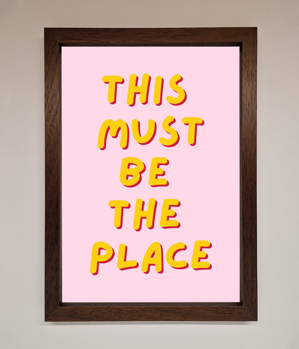 This Must Be The Place Framed Wall Art-18