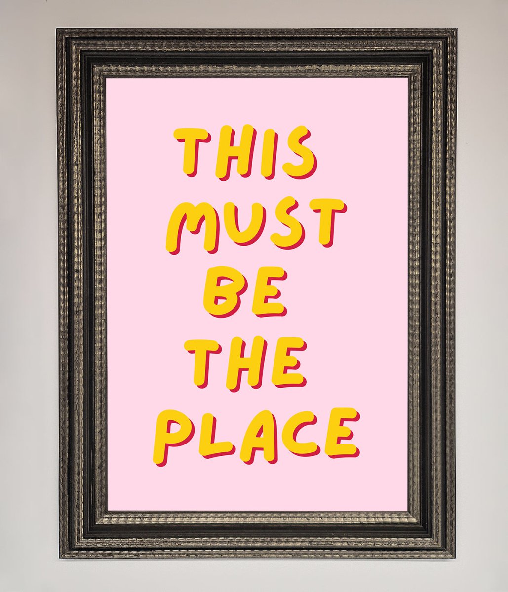 This Must Be The Place Framed Wall Art-13