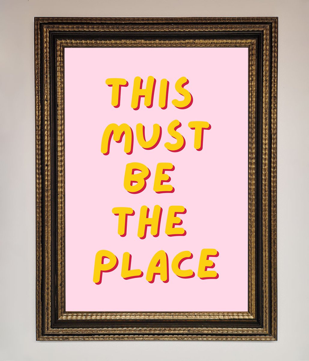 This Must Be The Place Framed Wall Art-11