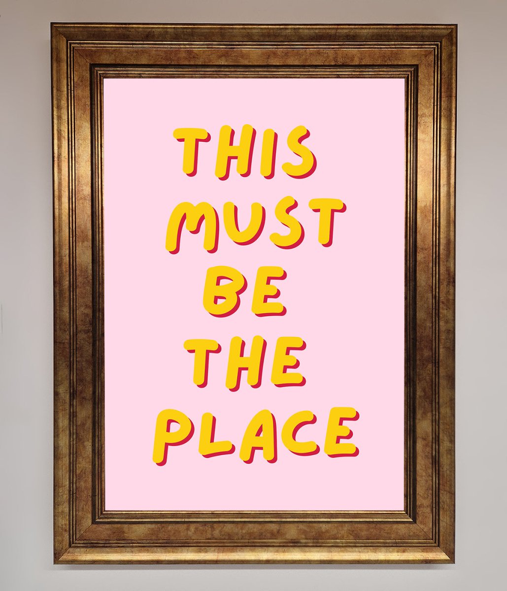 This Must Be The Place Framed Wall Art-12