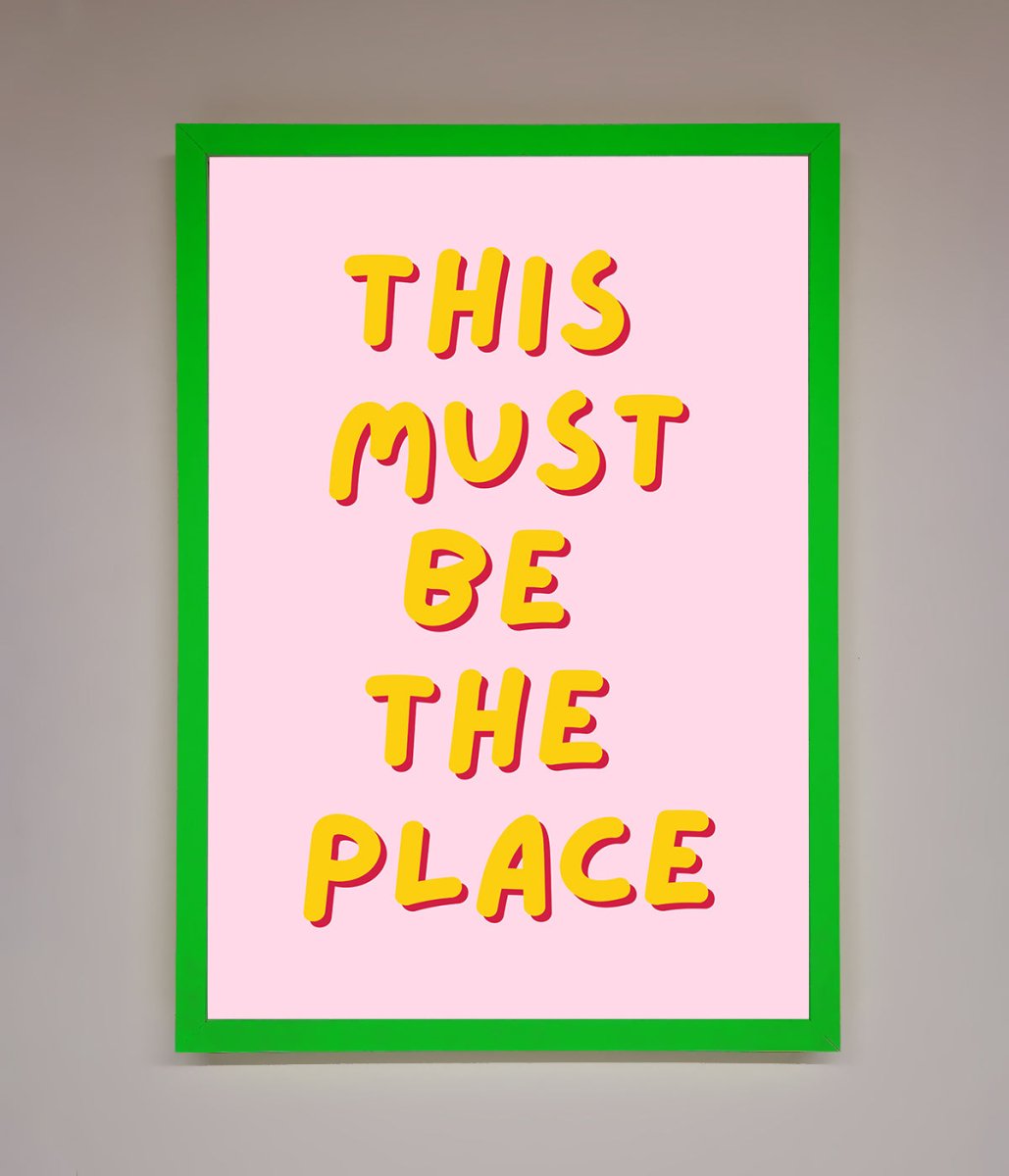 This Must Be The Place Framed Wall Art-8