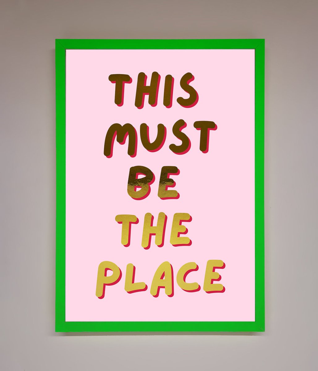This Must Be The Place Pink Foil Print-12