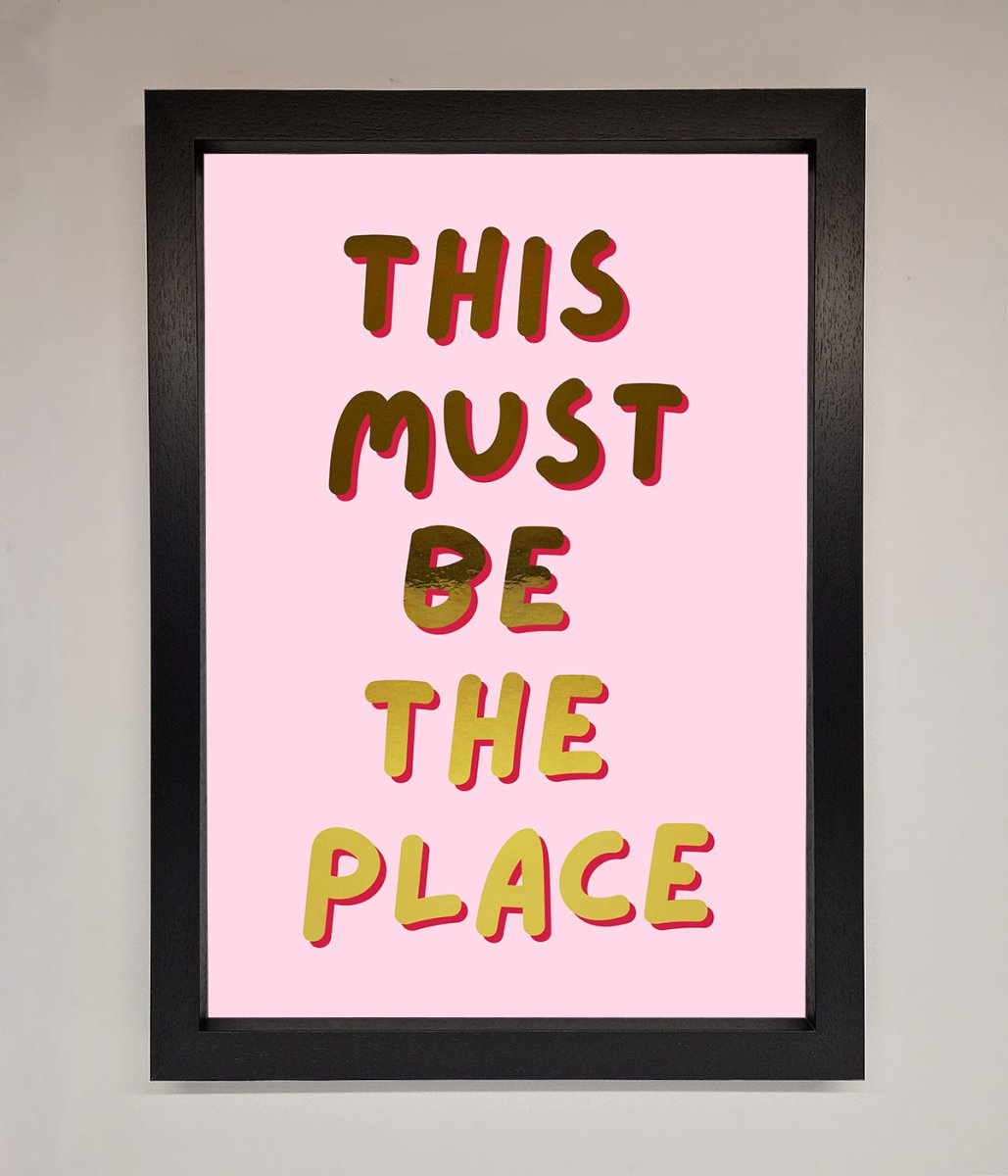 This Must Be The Place Pink Foil Print-6