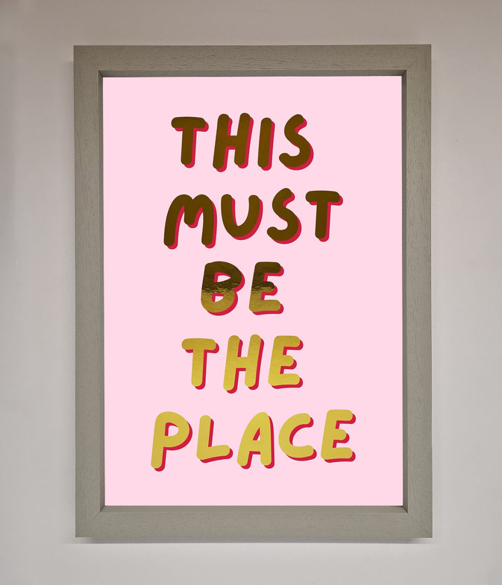 This Must Be The Place Pink Foil Print-8