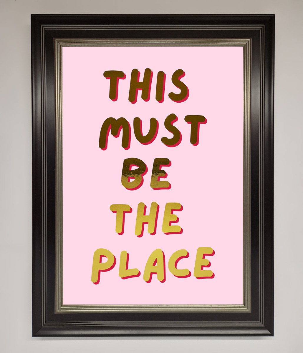 This Must Be The Place Pink Foil Print-4