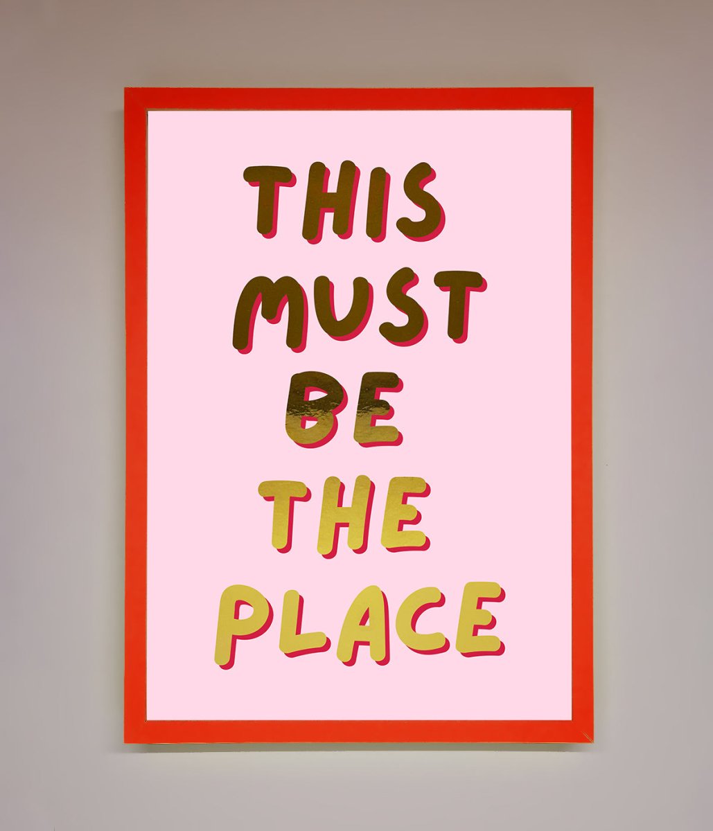 This Must Be The Place Pink Foil Print-14