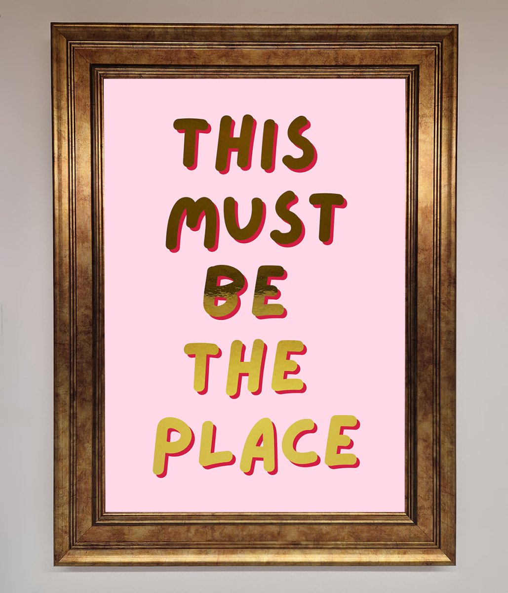 This Must Be The Place Pink Foil Print-3