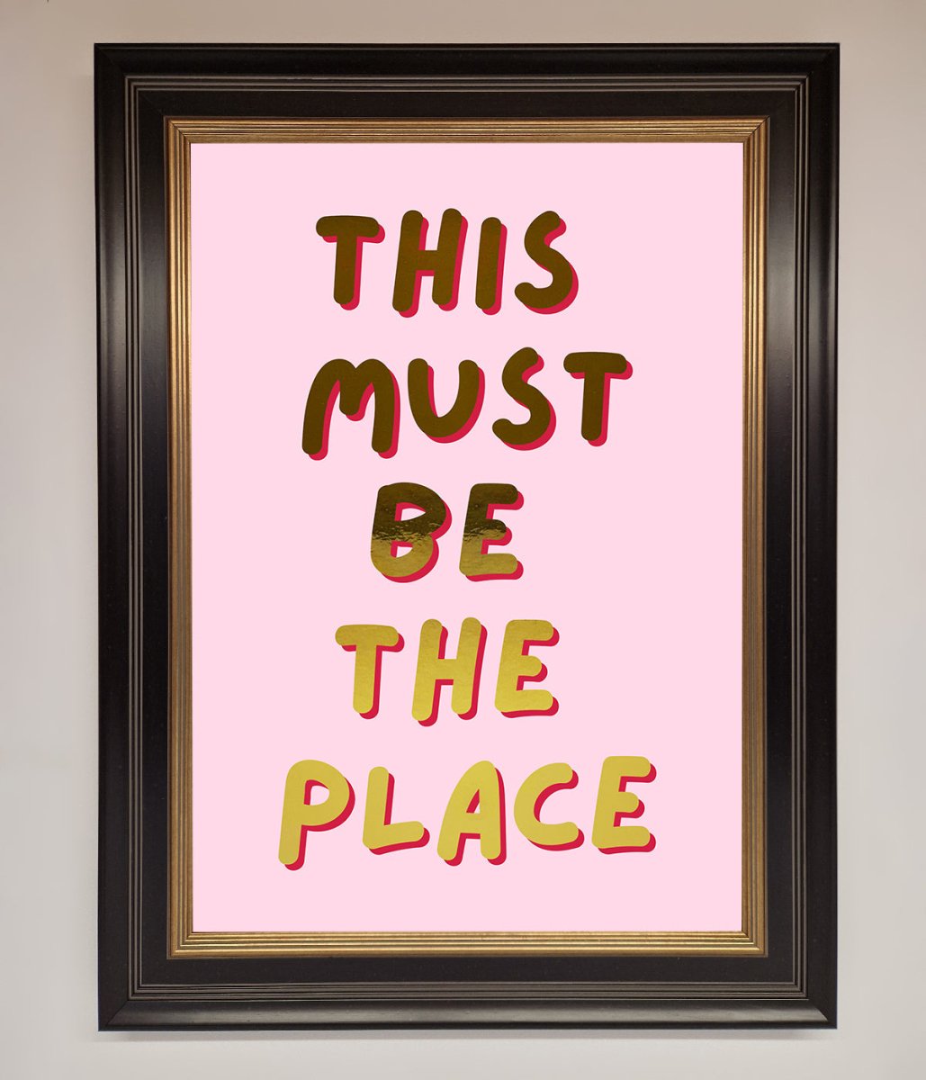 This Must Be The Place Pink Foil Print-5