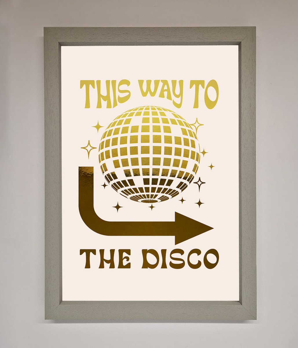 This Way To The Disco Foil Print-8