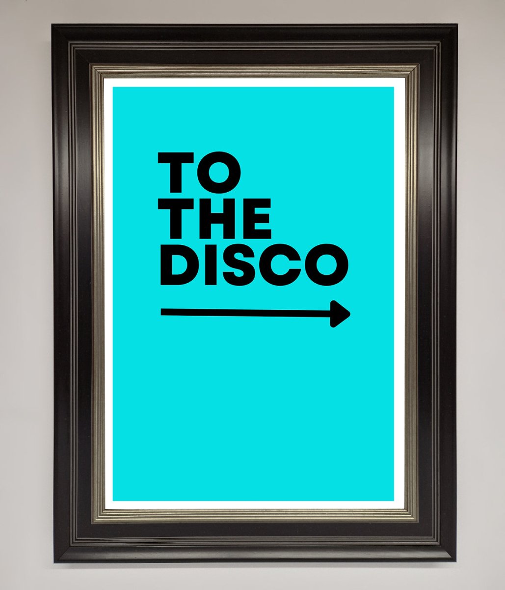 To The Disco Blue Framed Poster-8