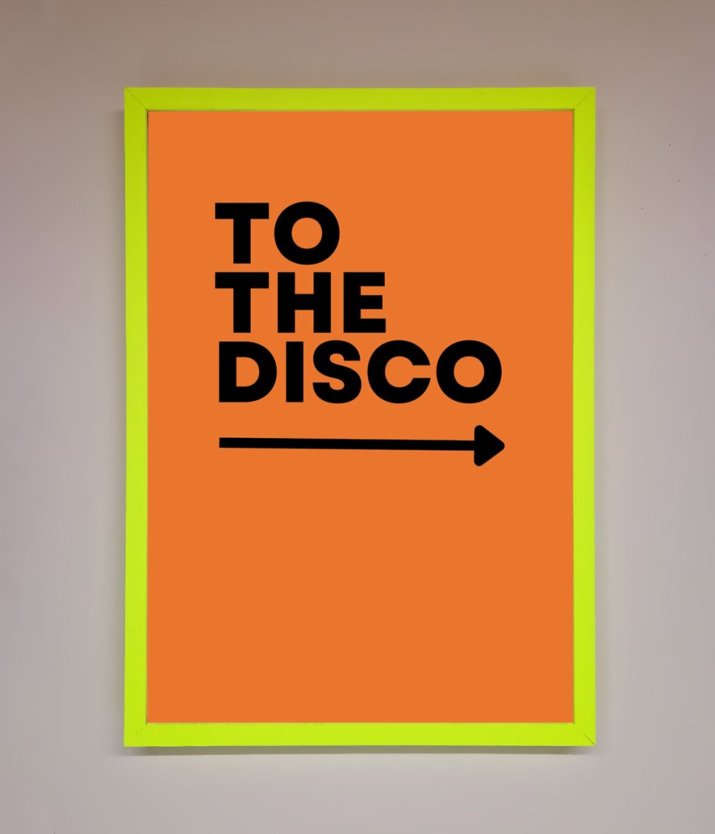 To The Disco Framed Print-12