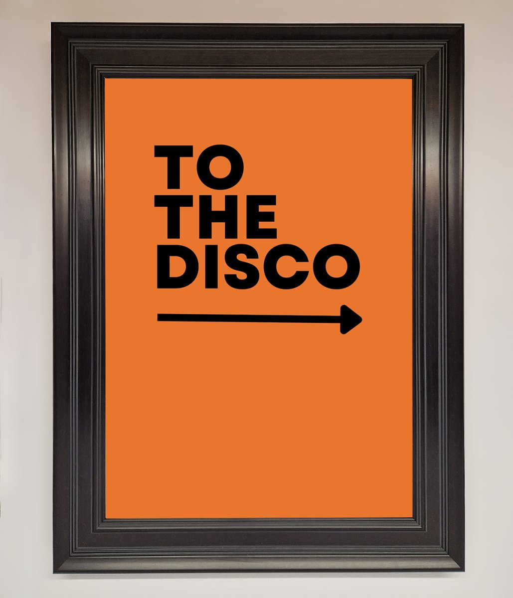To The Disco Framed Print-6