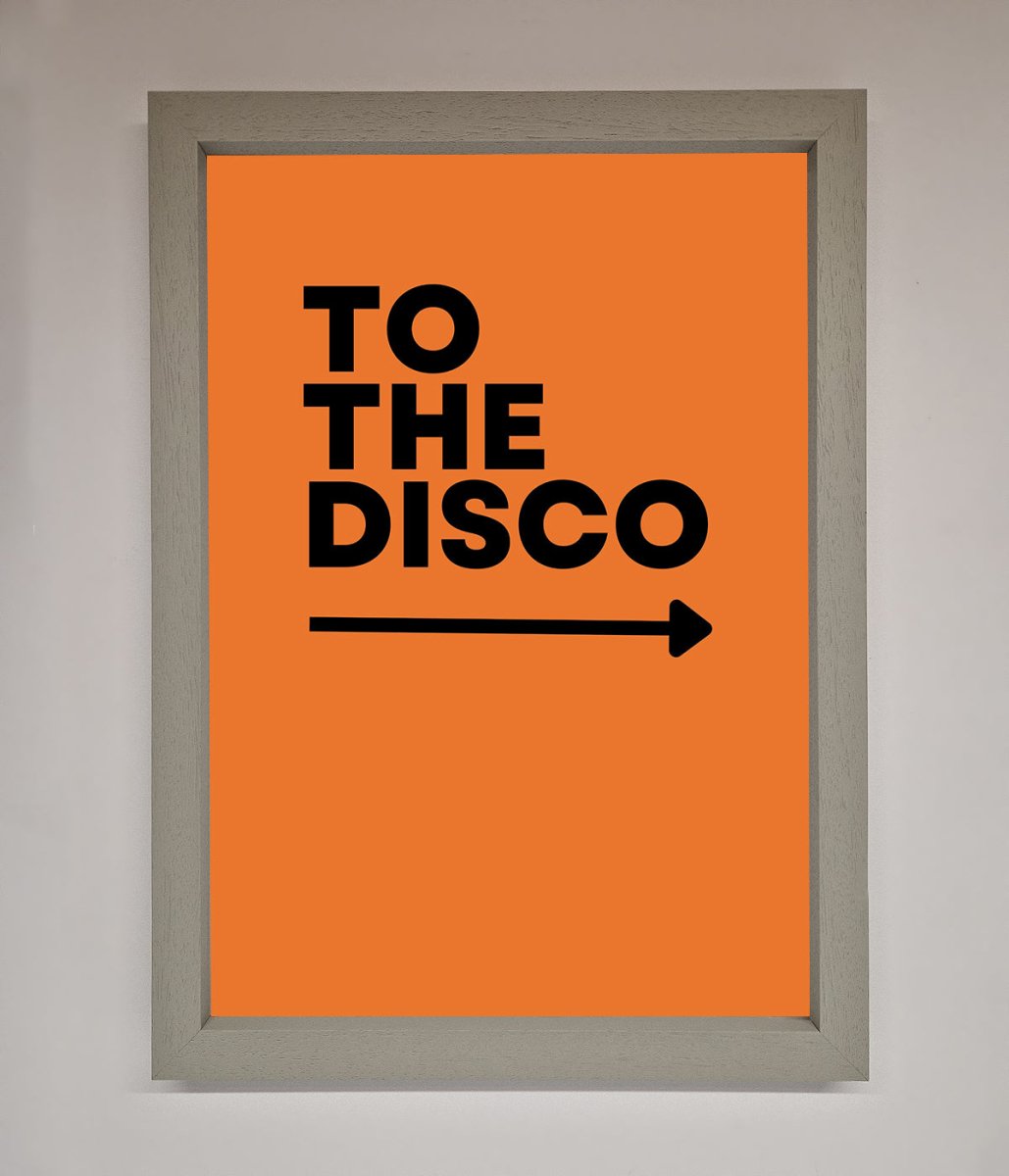To The Disco Framed Print-3