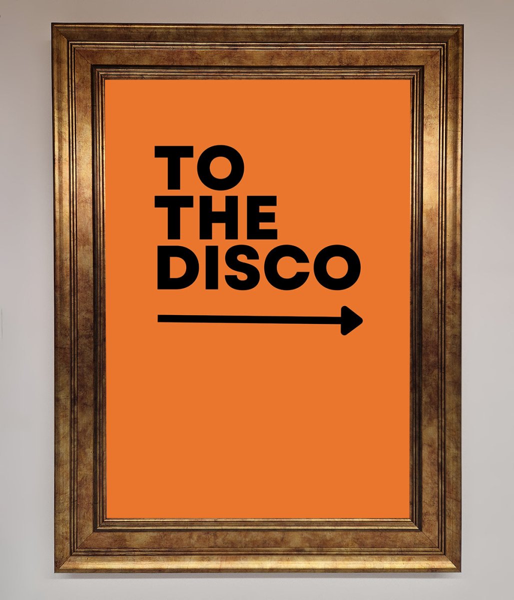 To The Disco Framed Print-7