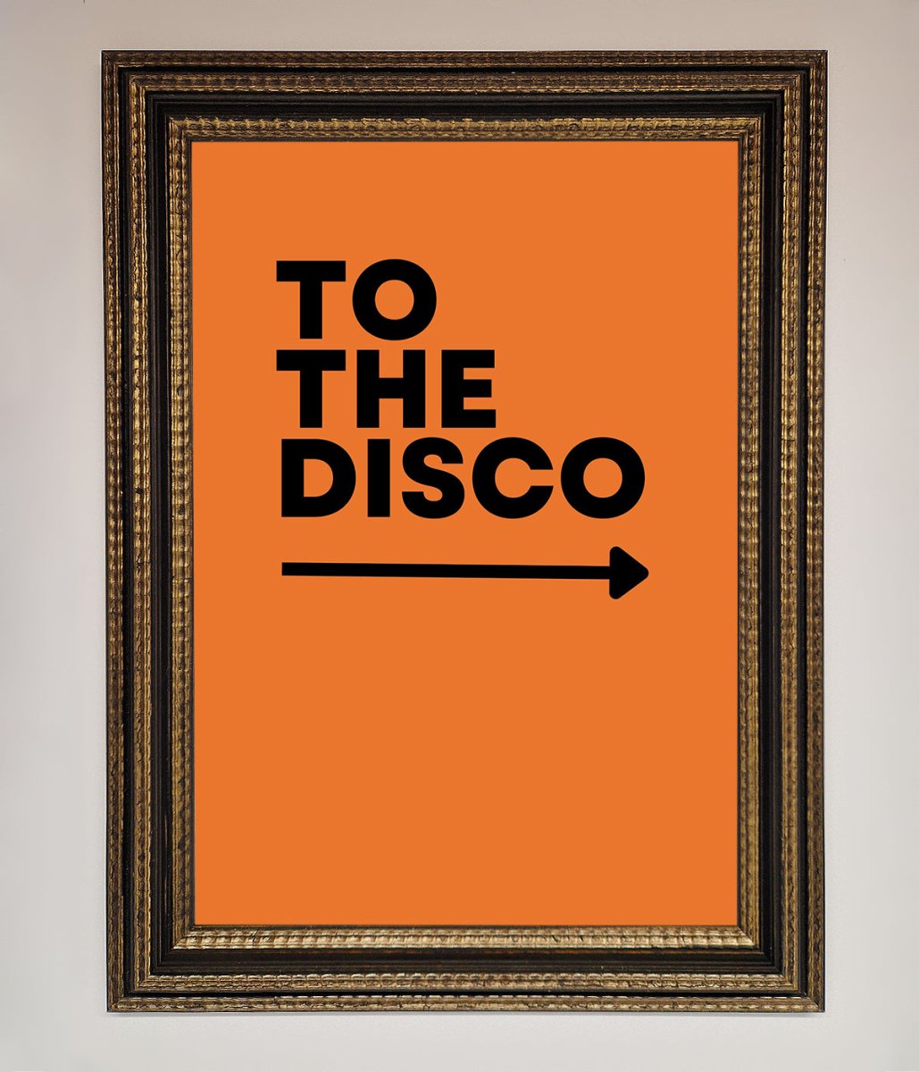 To The Disco Framed Print-18