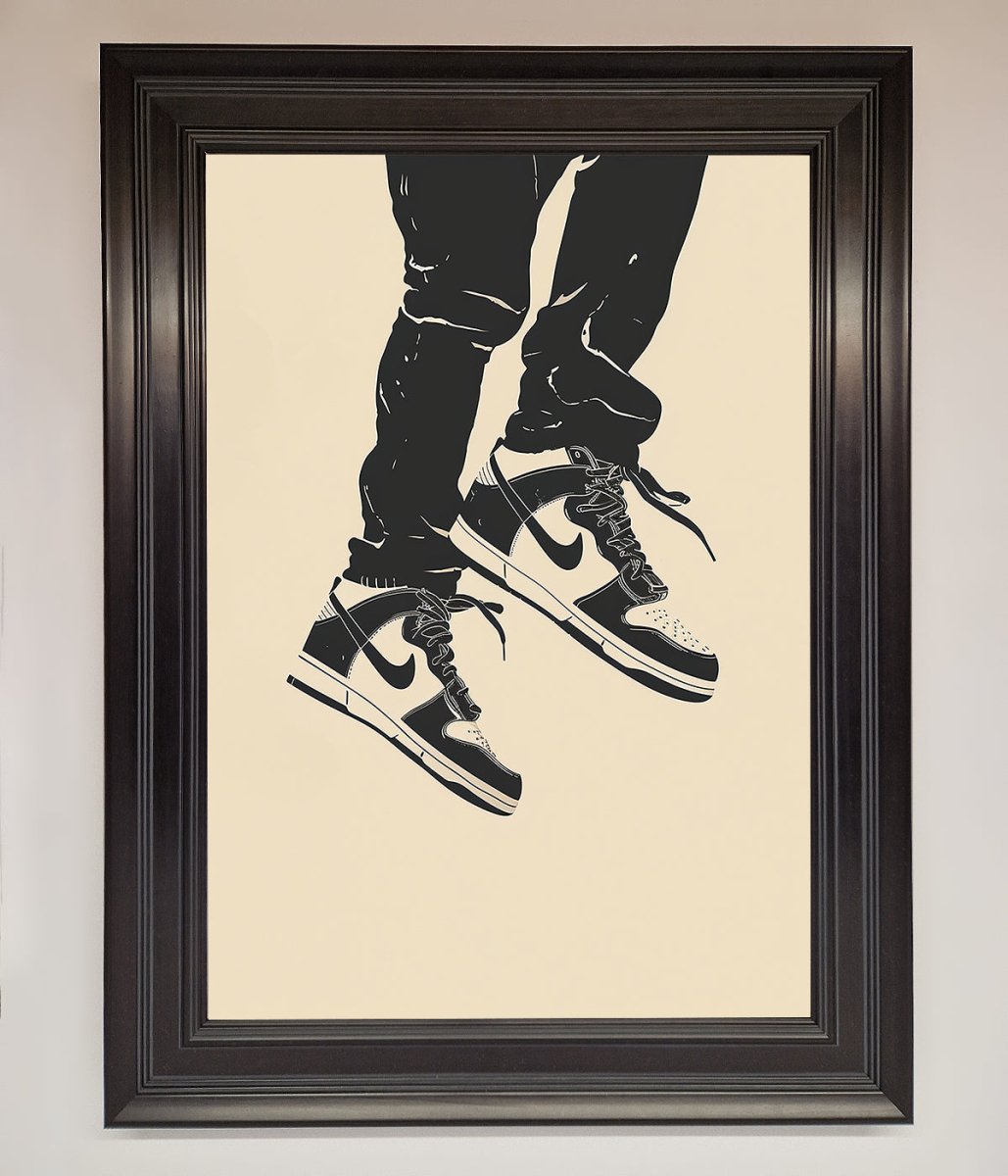 Trainers Bouncing Framed Wall Art-6