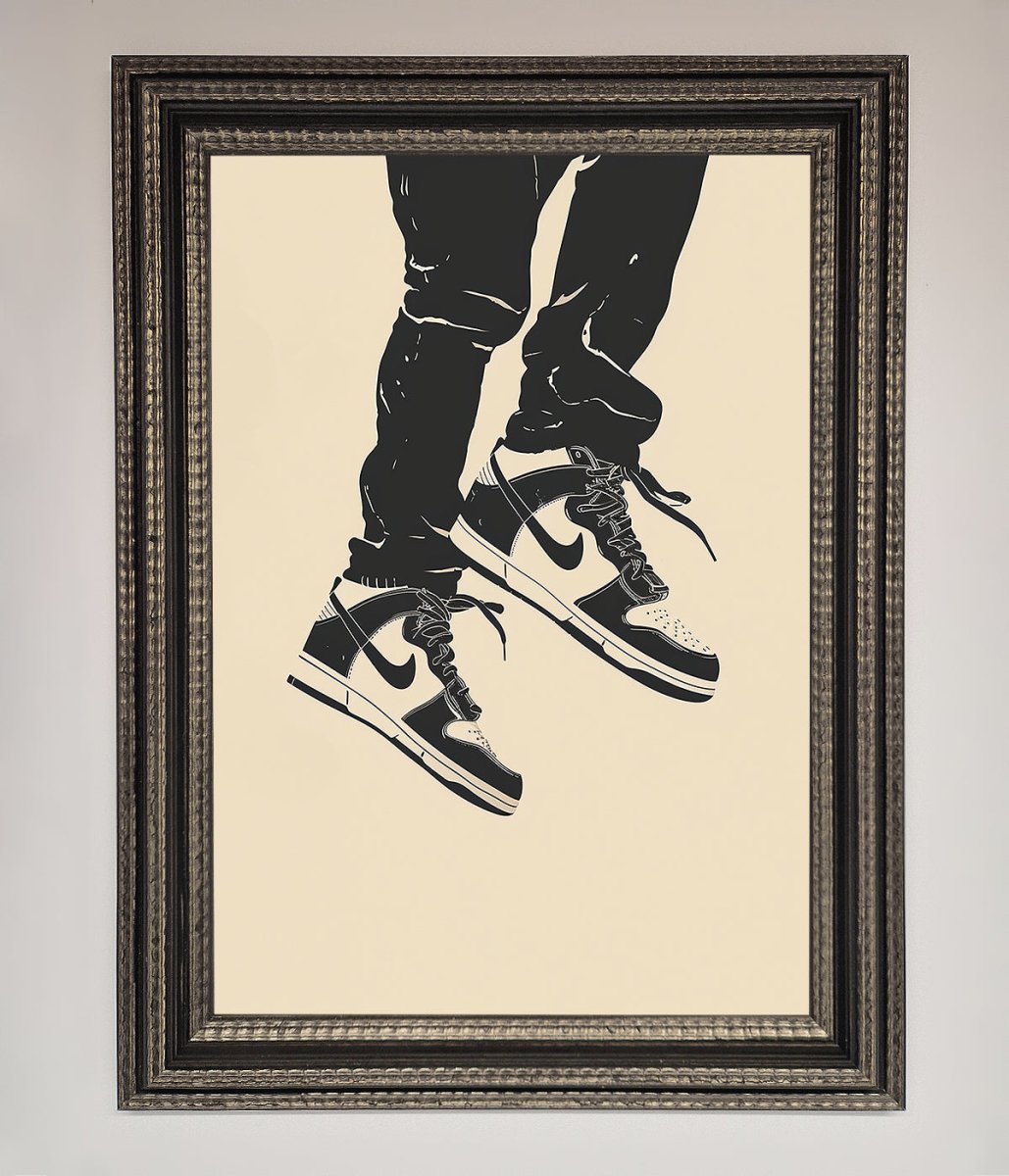Trainers Bouncing Framed Wall Art-17