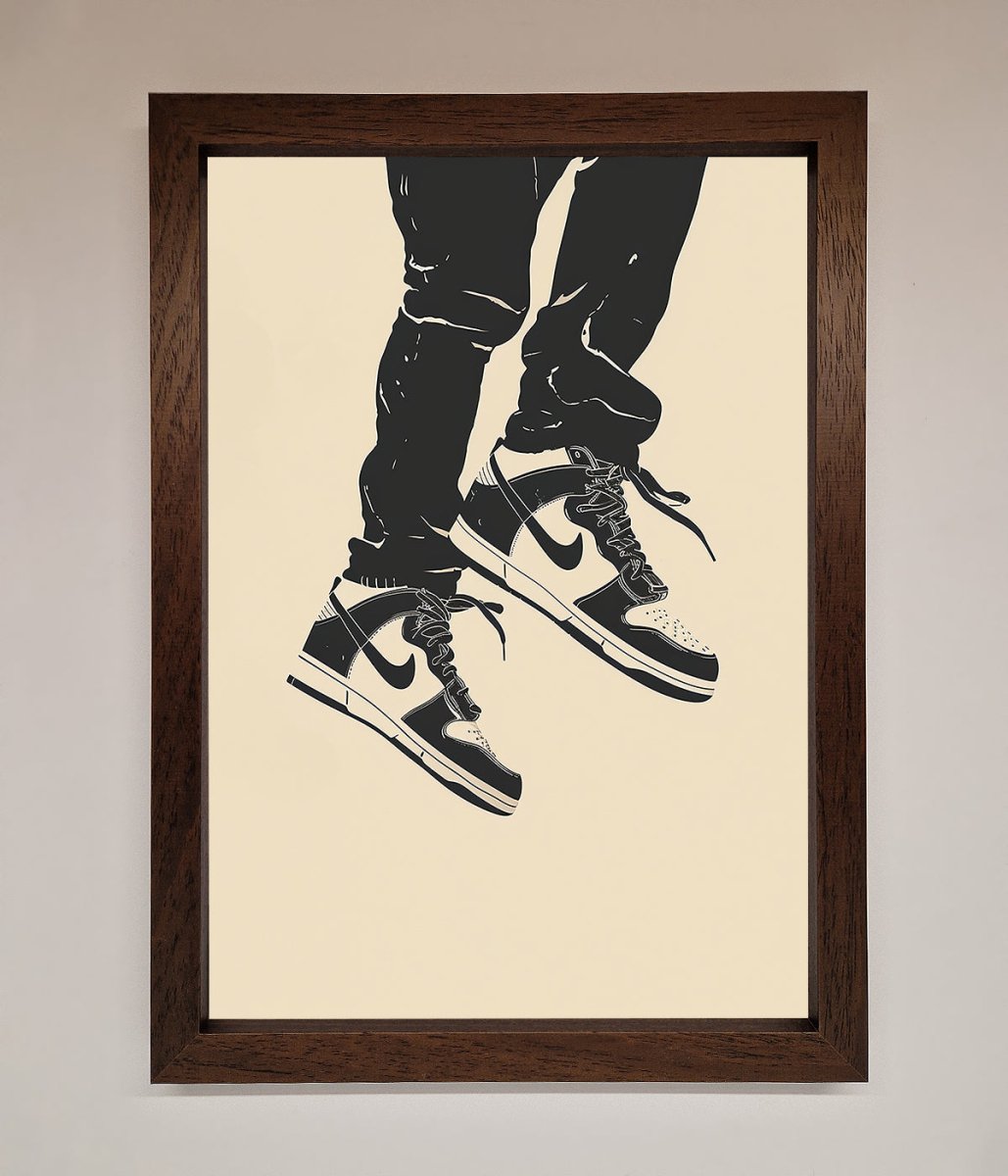 Trainers Bouncing Framed Wall Art-4