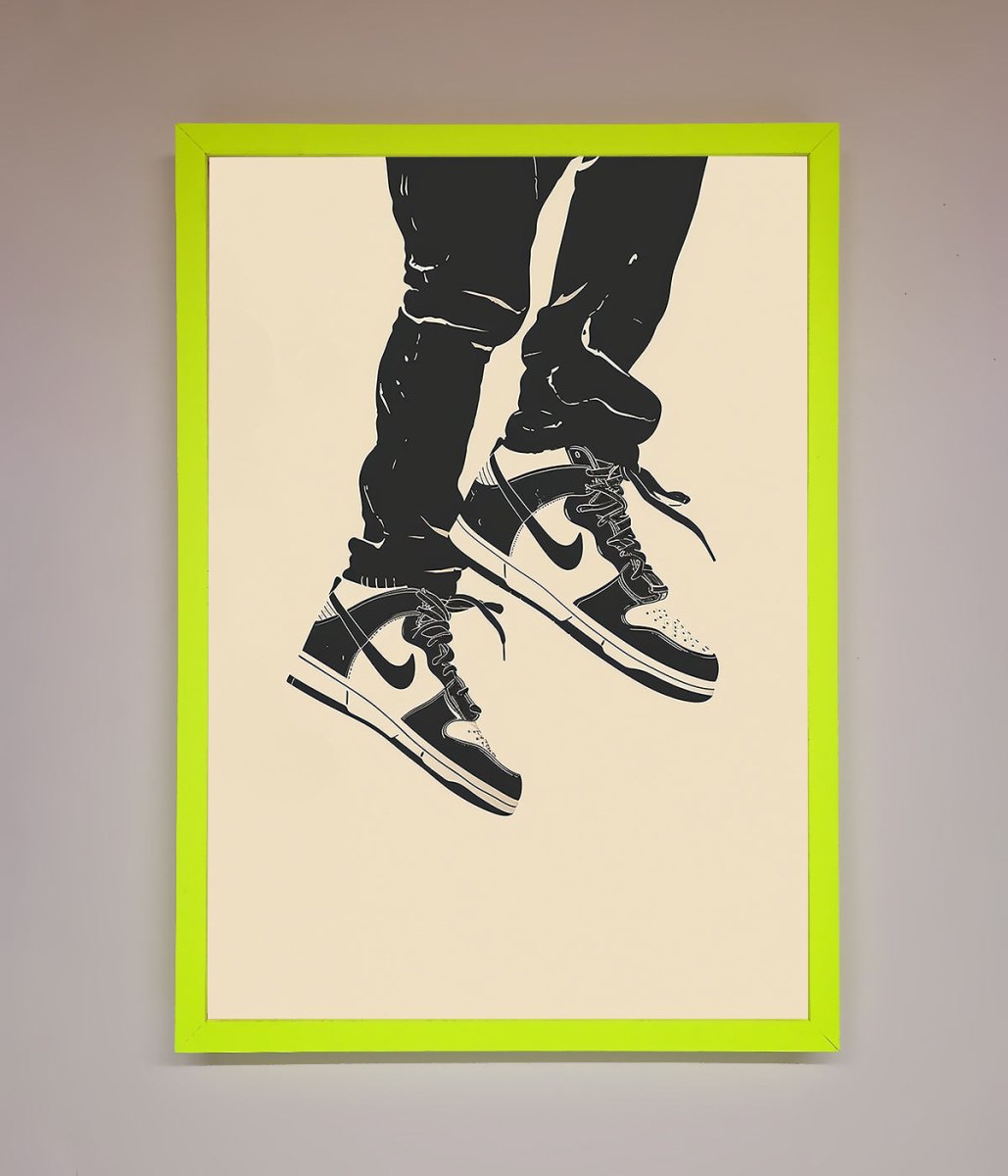 Trainers Bouncing Framed Wall Art-12