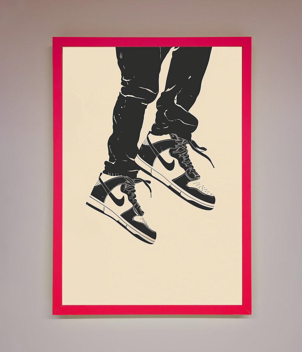 Trainers Bouncing Framed Wall Art-13