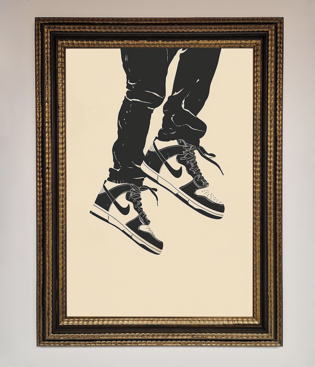 Trainers Bouncing Framed Wall Art-18