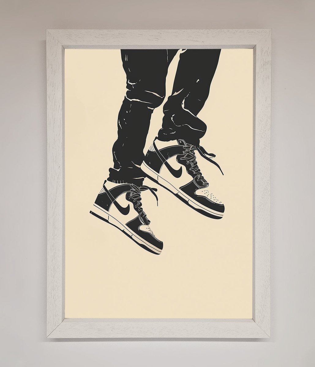 Trainers Bouncing Framed Wall Art-2