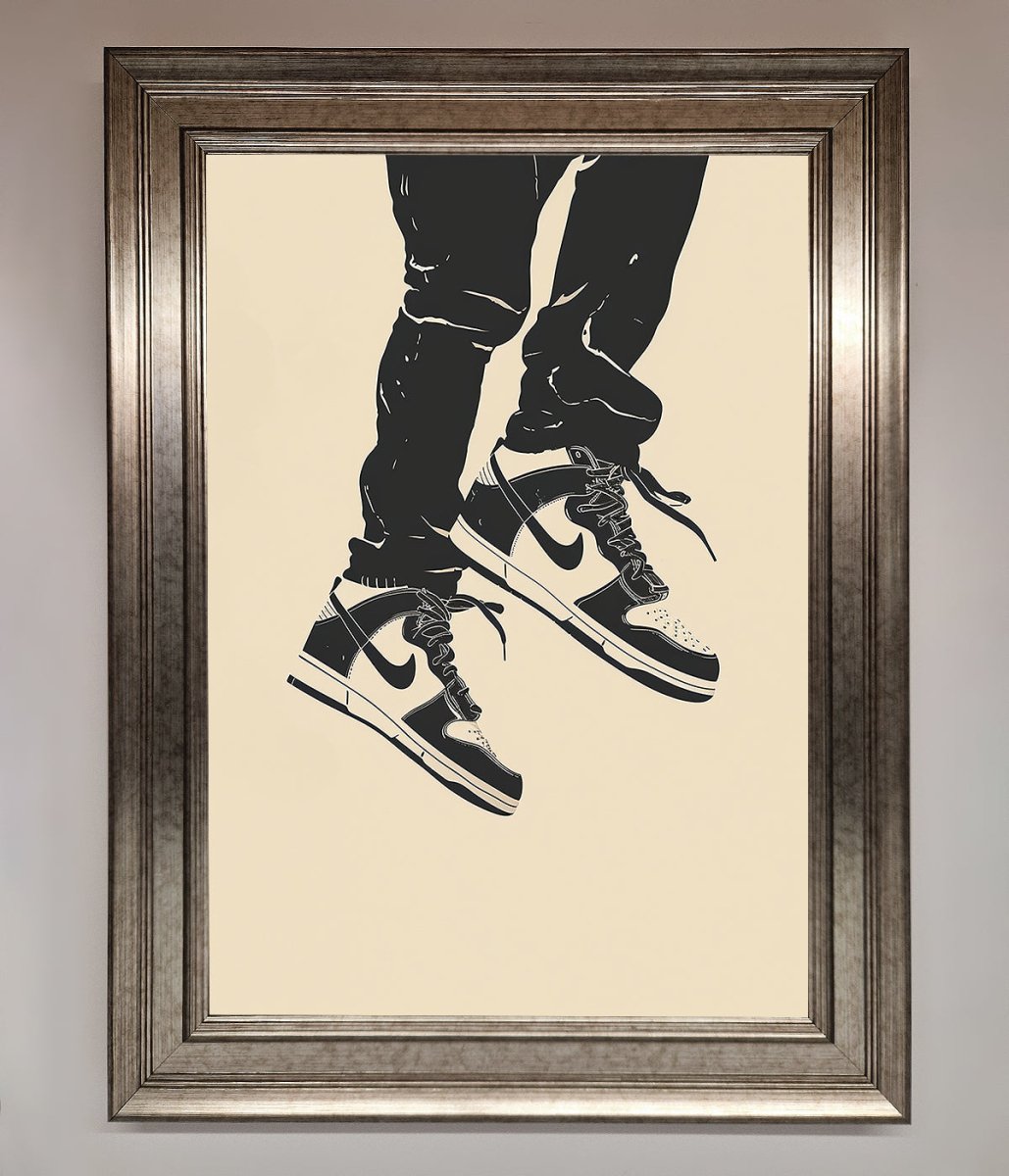 Trainers Bouncing Framed Wall Art-5