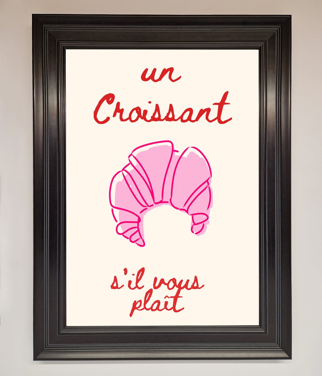 Un Croissant Framed Wall Art-6
