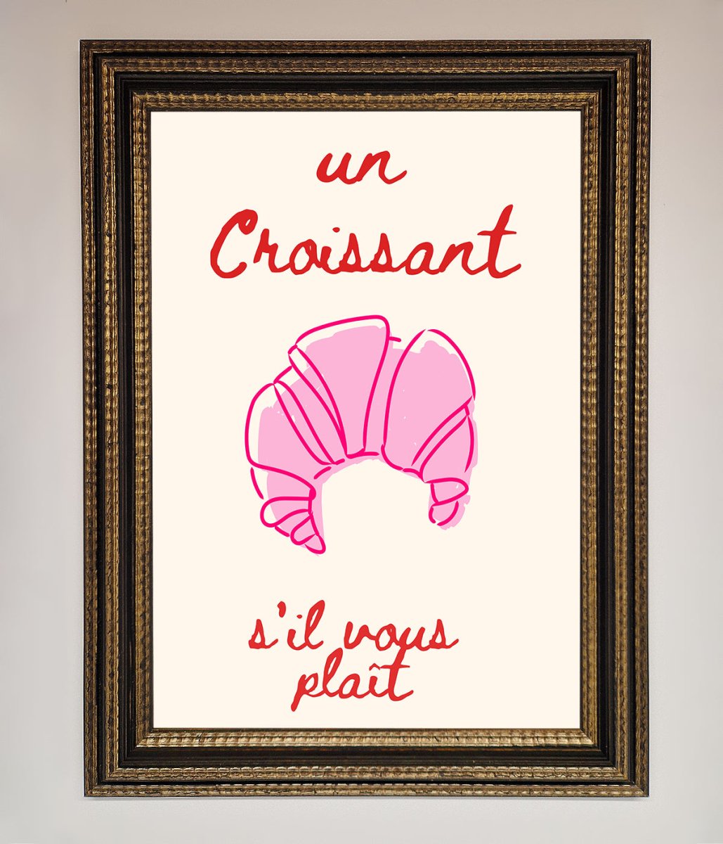 Un Croissant Framed Wall Art-18