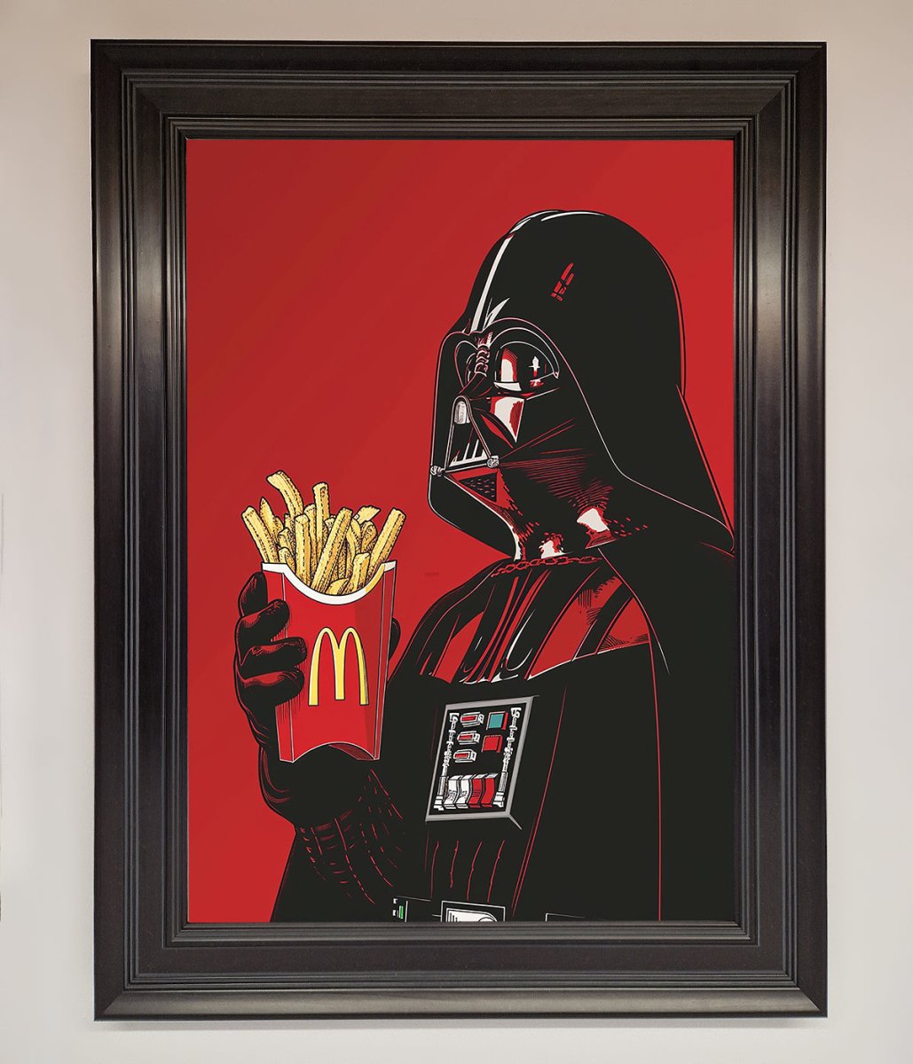Vader French Fries Framed Poster-0