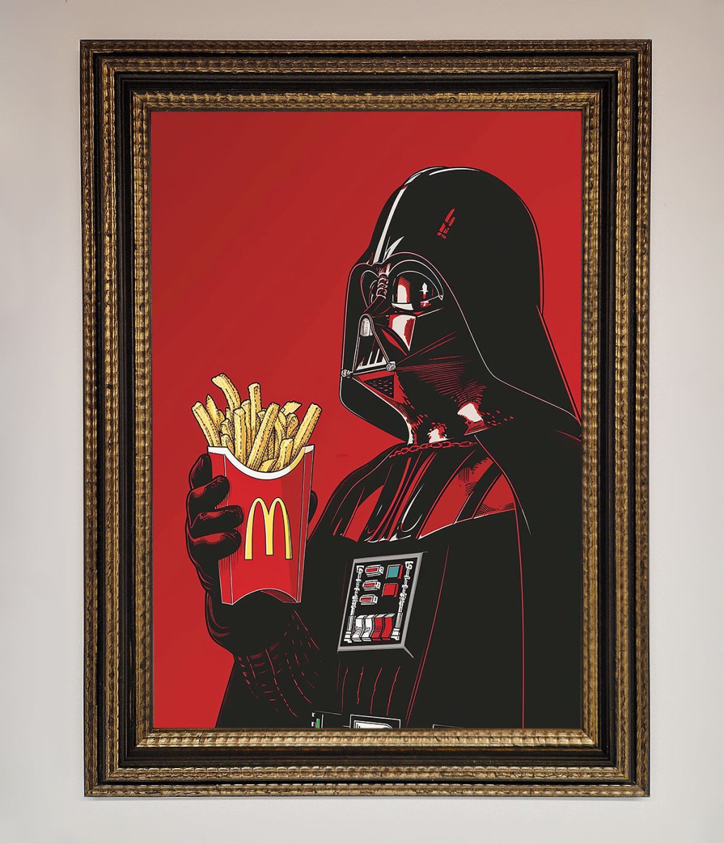 Vader French Fries Framed Poster-11